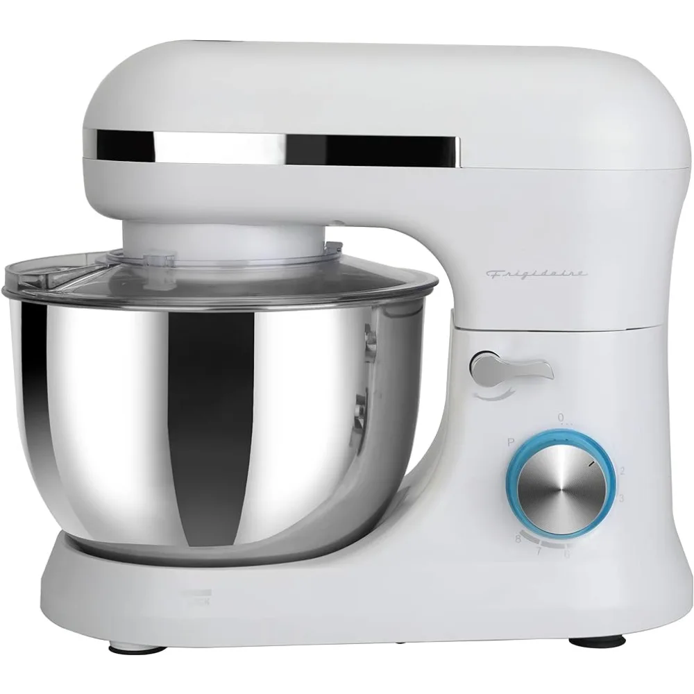 

FRIGIDAIRE ESTM020-WHITE Retro Electric Stand Mixer, 4.75 Quart / 4.5L, 8 Speeds with Whisk, Dough Hook, White