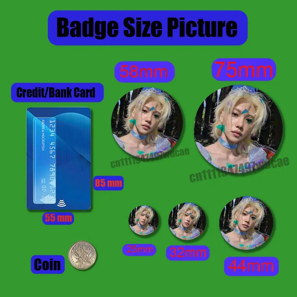 For Rapper F-Felix Singer Emblem Case Custom Pin Insignia Badge Decoration Brooch Button Laser Cover