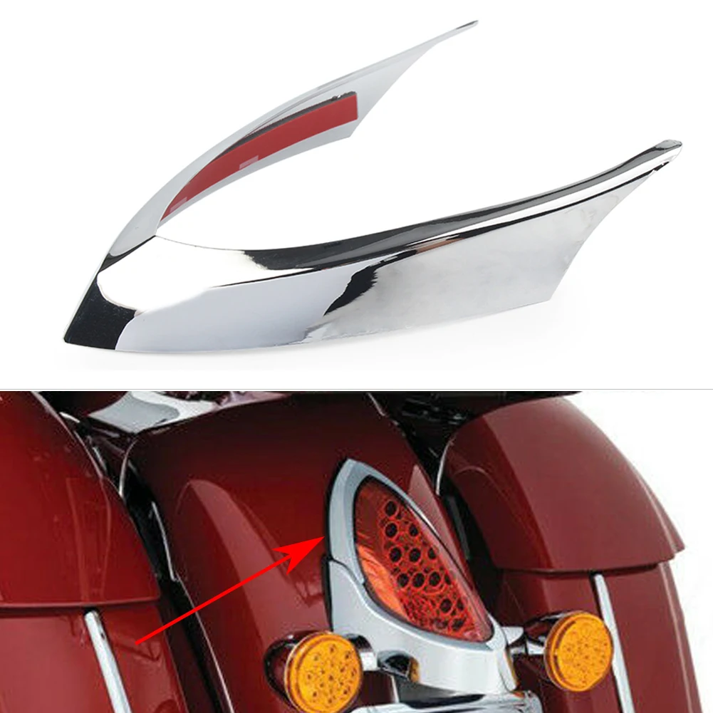 Motorcycle Tail Light Top Trim Cover For Indian Chief Classic Dark Horse Vintage Chielftain 2014 15 16 17 2018 ABS Plastic