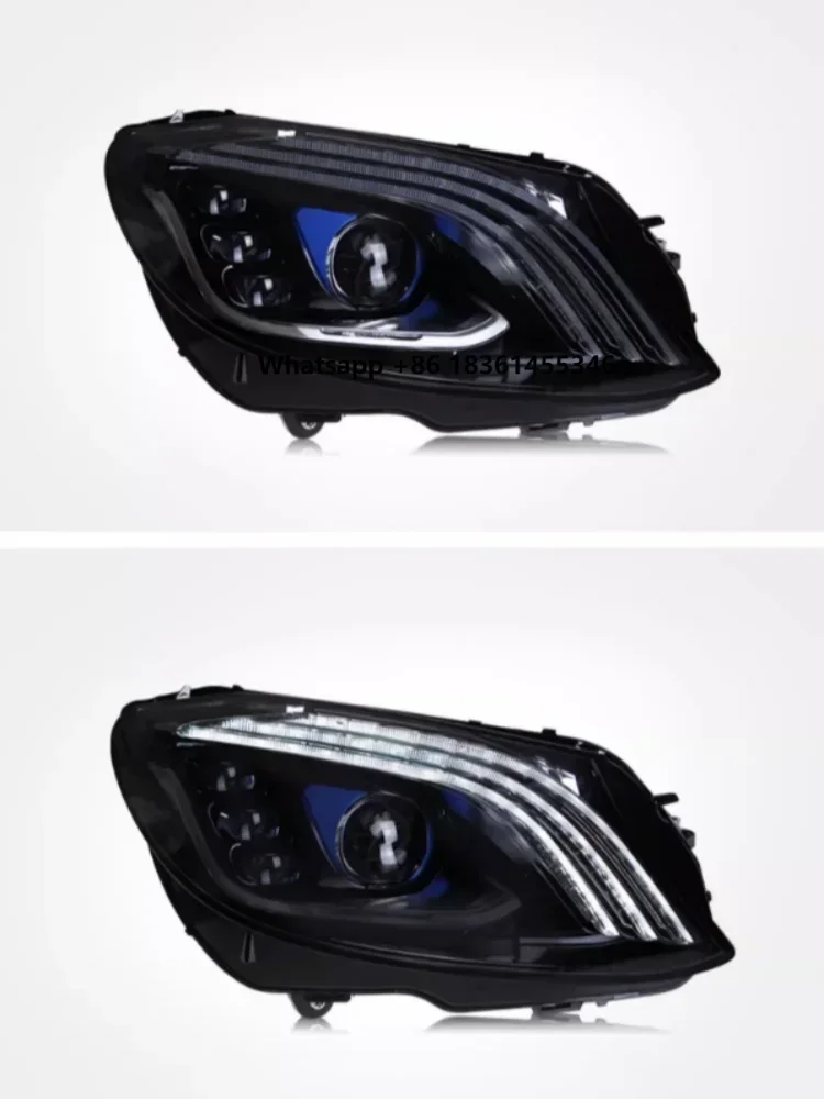 

Для C-класса W205, модифицированные фары с линзами, дневными ходовыми огнями и светодиодными указателями поворота.