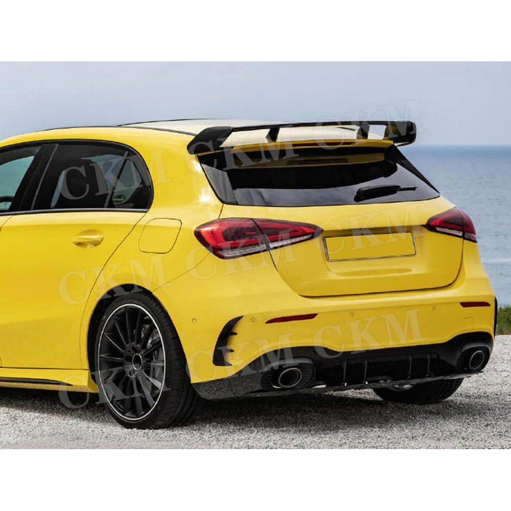 

Материал ABS, глянцевый черный задний спойлер на крышу, крылья для Mercedes Benz A Class W177 A220 A250 A35, спойлер для хэтчбека 2019 2020