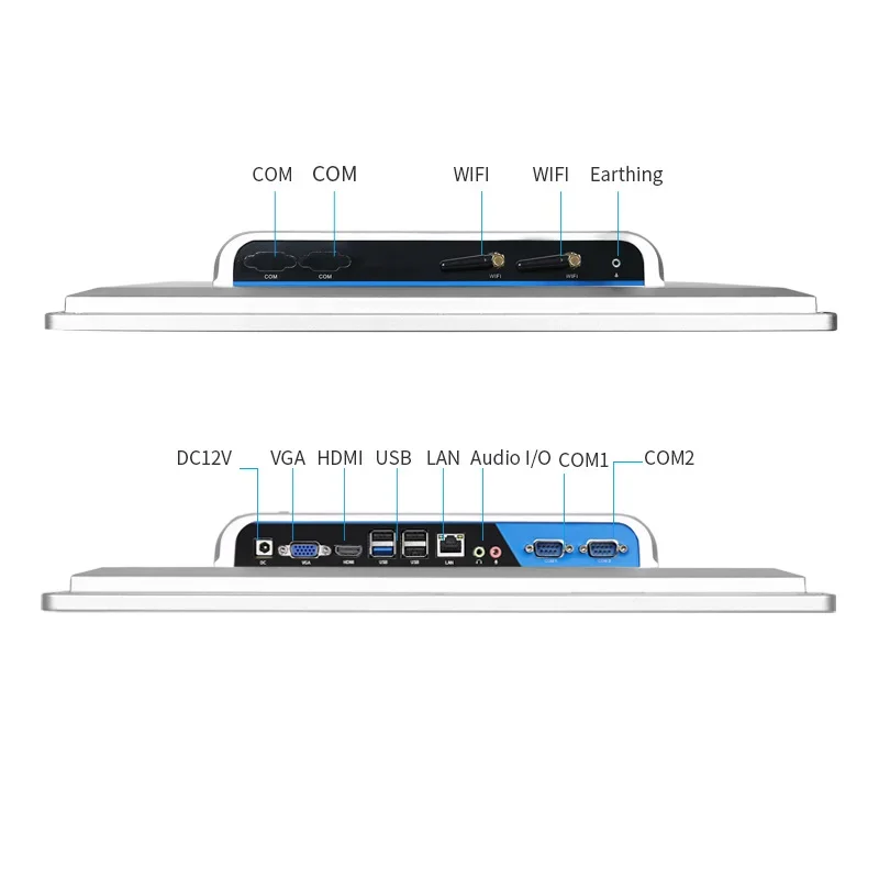 202515.6 Inch Intel J1900 Quad Core Dual 4gb Ram Fanless Desktop X86 Industrial Pc All in One Touch Screen with I5