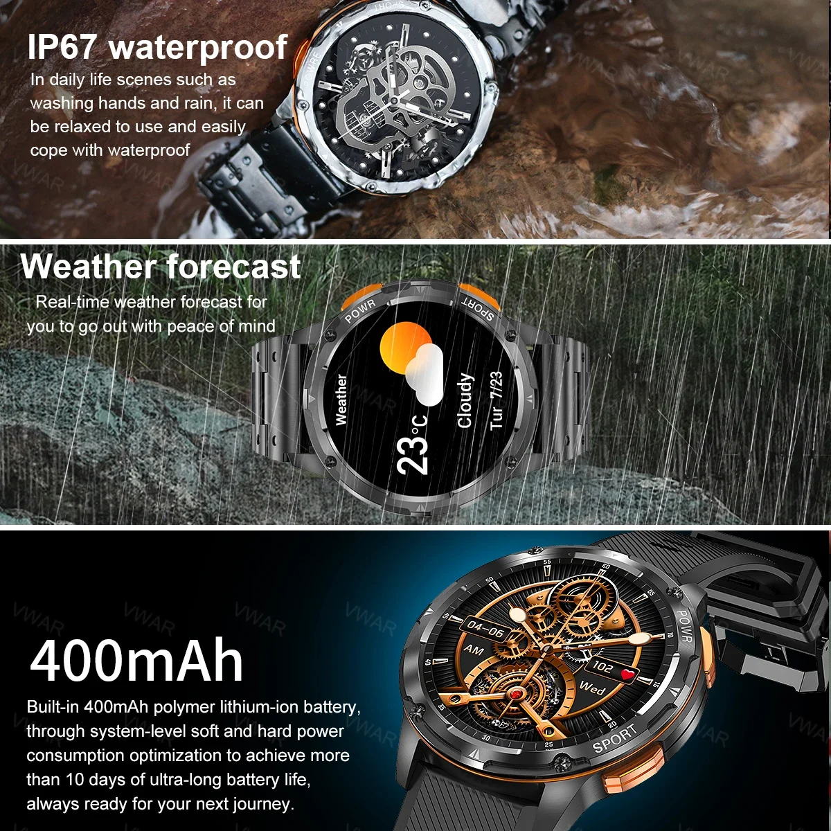 2024 Original TANK T2 Ultra Smart Watch Men AOD Smartwatch Sport Fitness AMOLED 5ATM Waterproof Bluetooth Call Men\'s Watches