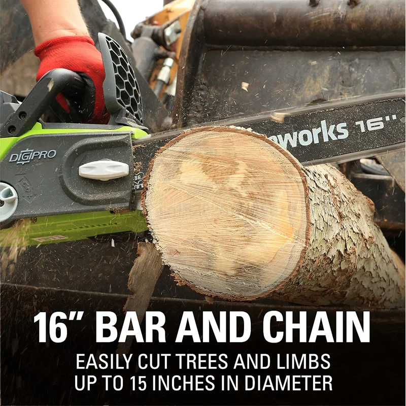 Greenworks Chainsaw Brushless Motor 40v 4.0Ah Cordless 20312 16\