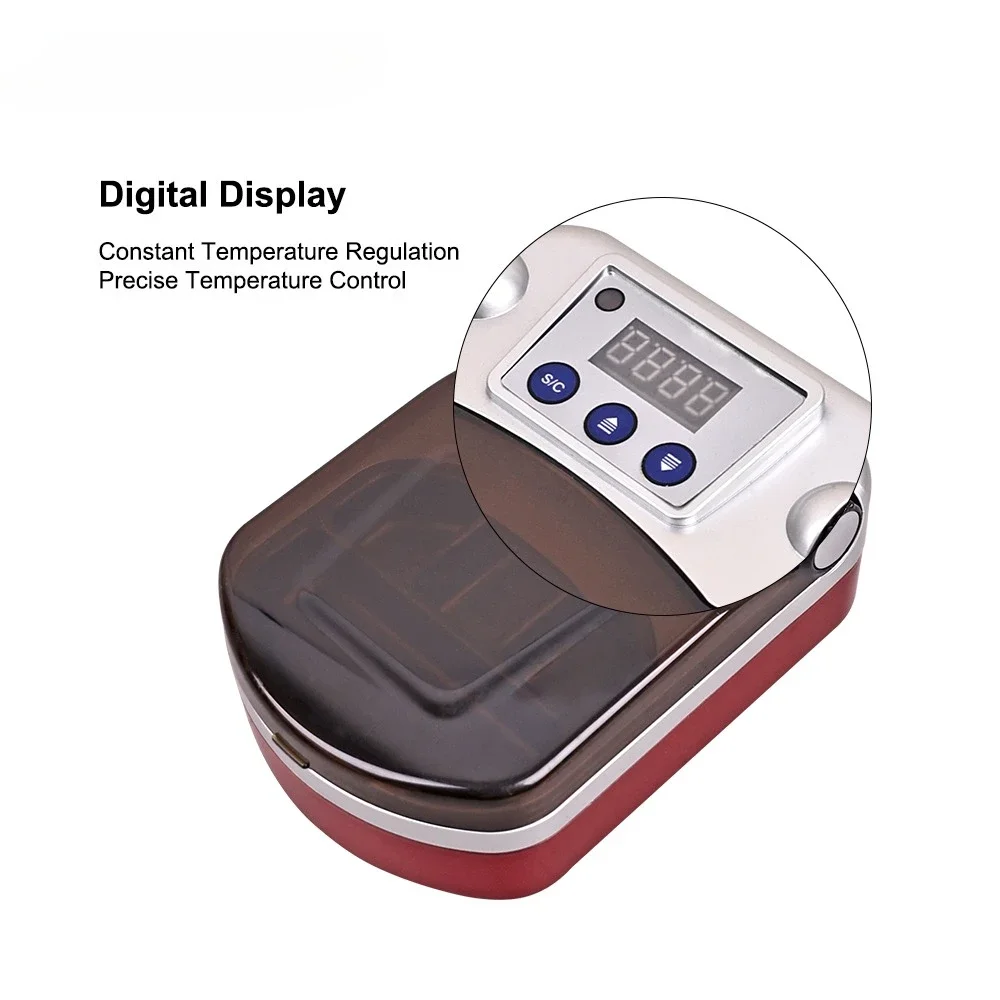 Portable Dental Wax Heater Pot 4-slot Paraffin Melting Laboratory Equipment Digital Thermostatic Controlled Wax Pot Dentist Tool