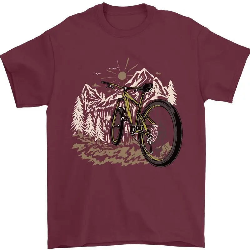 

Mountain Bike Bicycle Cycling Cyclist MTB Mens T Shirt 100 Cotton