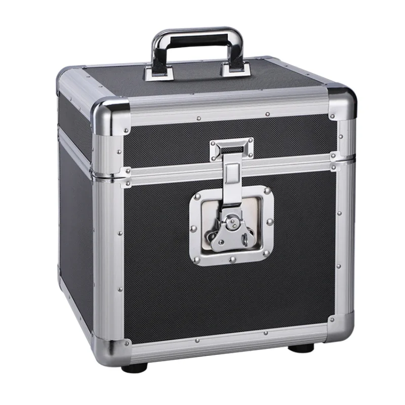 トップオープン分離アルミツールボックス 10/12 インチ DVD フィルム収納ボックス防湿ハードウェアツール機器収納ツールケース