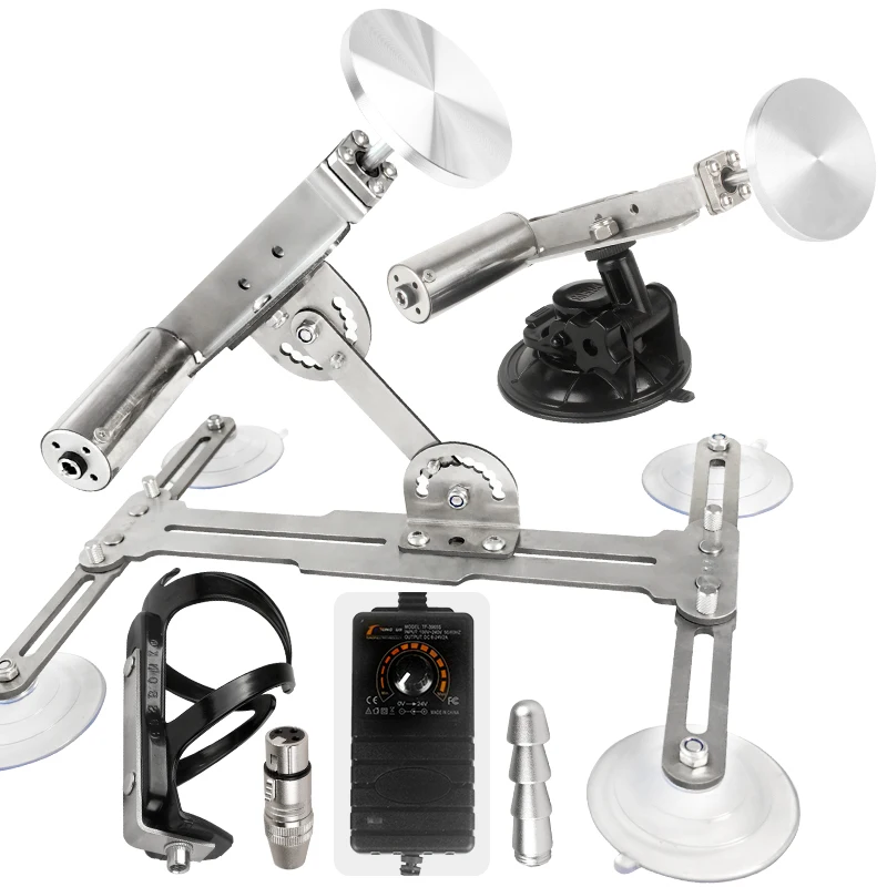 

45mm Stroke Mini Telescopic Linear Actuator With Foldable Bracket or Suction Cup 110V-240V Portable DC Reciprocating Cycle Motor