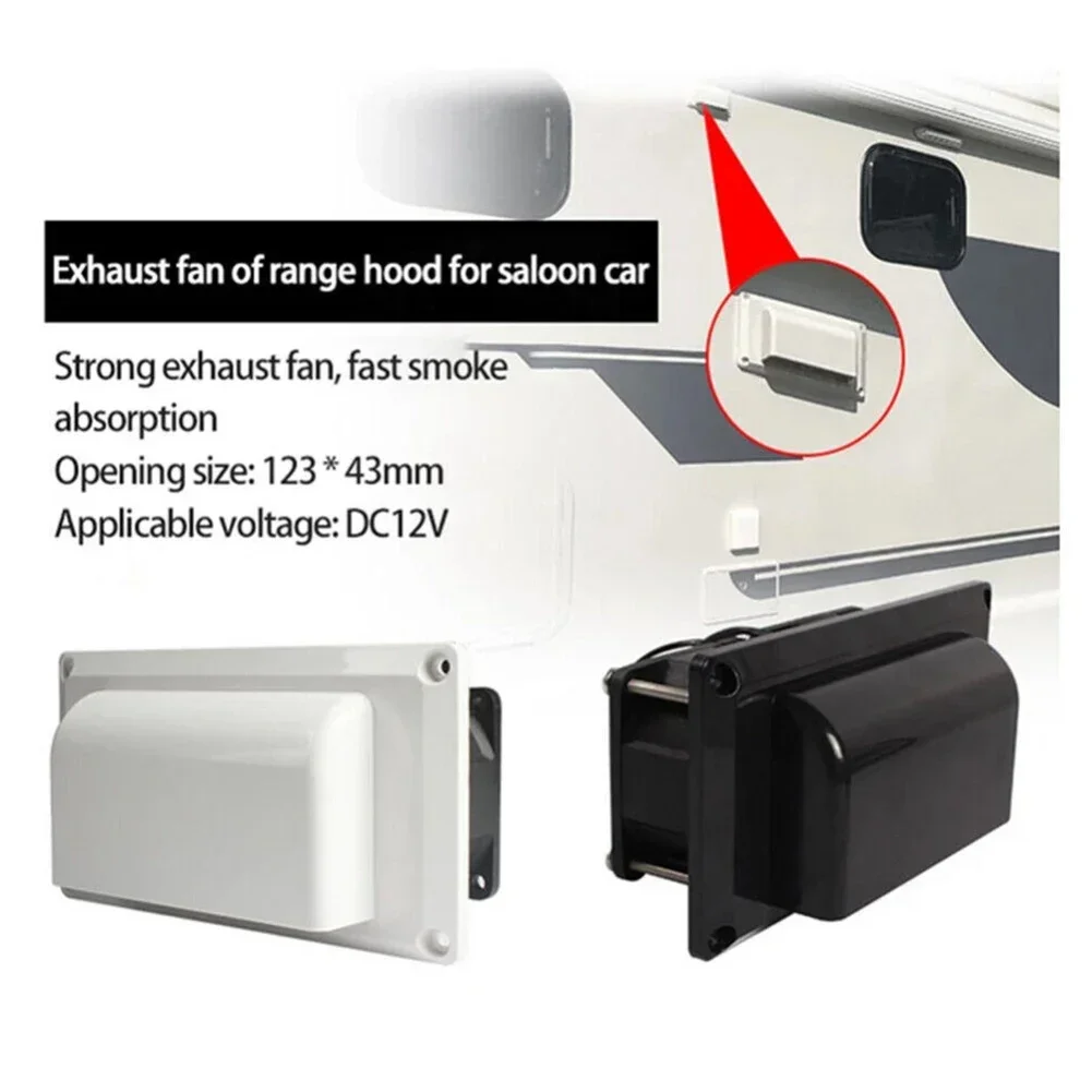 6w 12v RV Side Air Cooling Vent ventola di ventilazione plastica anticorrosione mantiene gli oggetti insoliti fuori per camper, campeggio, camper, rimorchiatore