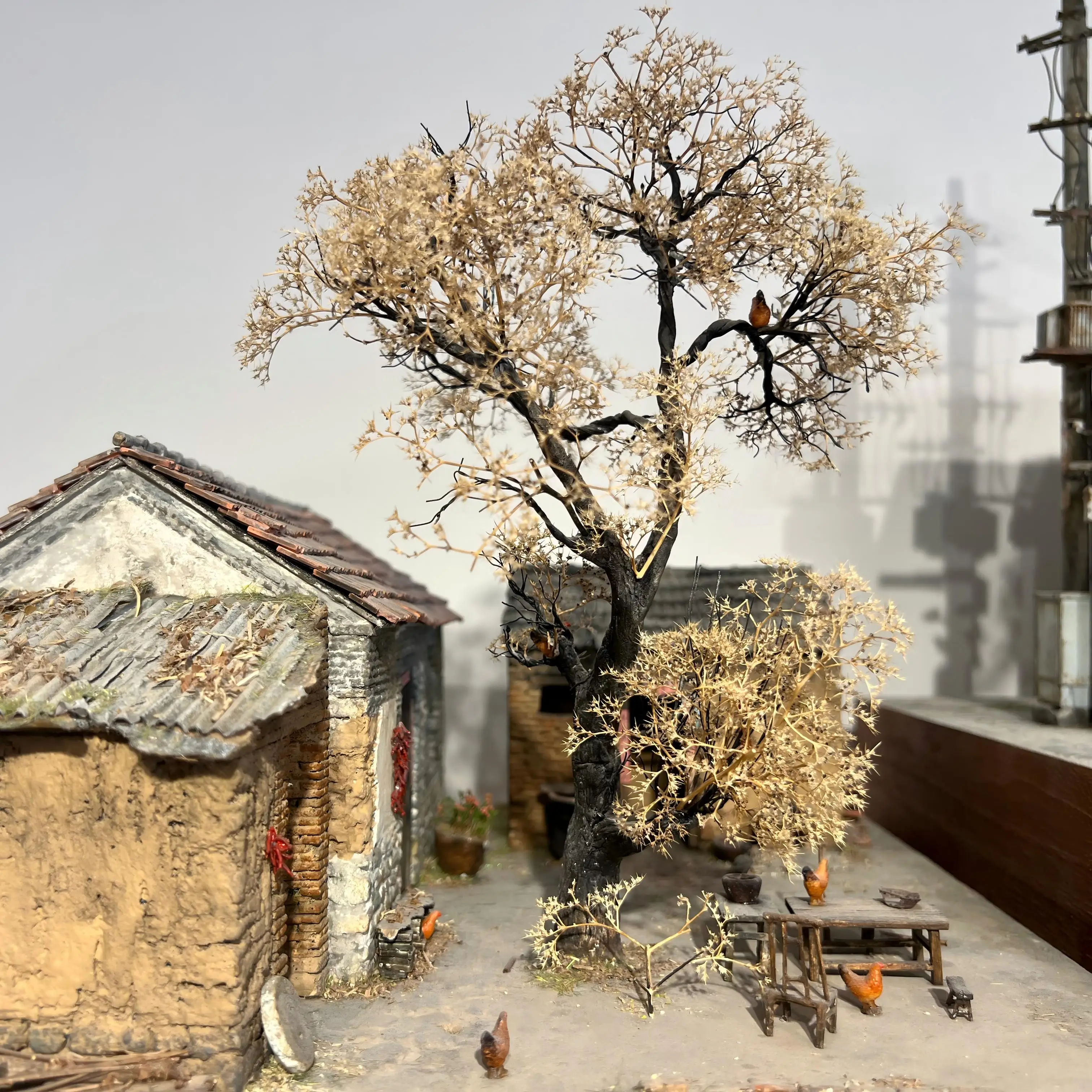 Realistic Sea Foam Tree Model Thorny Quinoa Trees Vegetation For DIY Military Wargame/Railway/Micro Landscape Diorama 1 Box