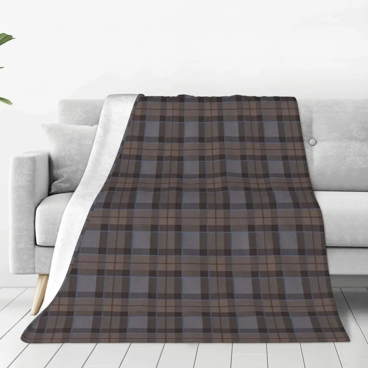 Outlander Tartan - Fraser Tartan Blanket Flannel Super Soft Sofa Throw Blankets For Couch Bedding Office Throws Bedspread Quilt