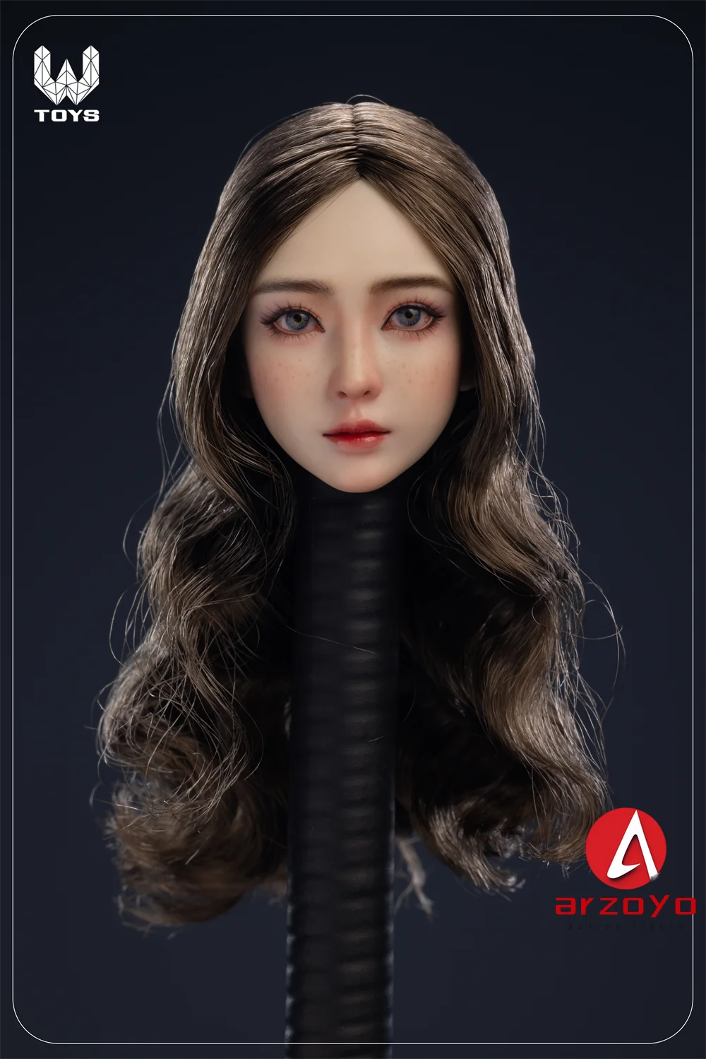 1/6 Scale Xiaoru Movable Eyes Female Head Carving Heavy/Light Makeup Model Fit 12'' Female Soldier Action Figure Body Dolls