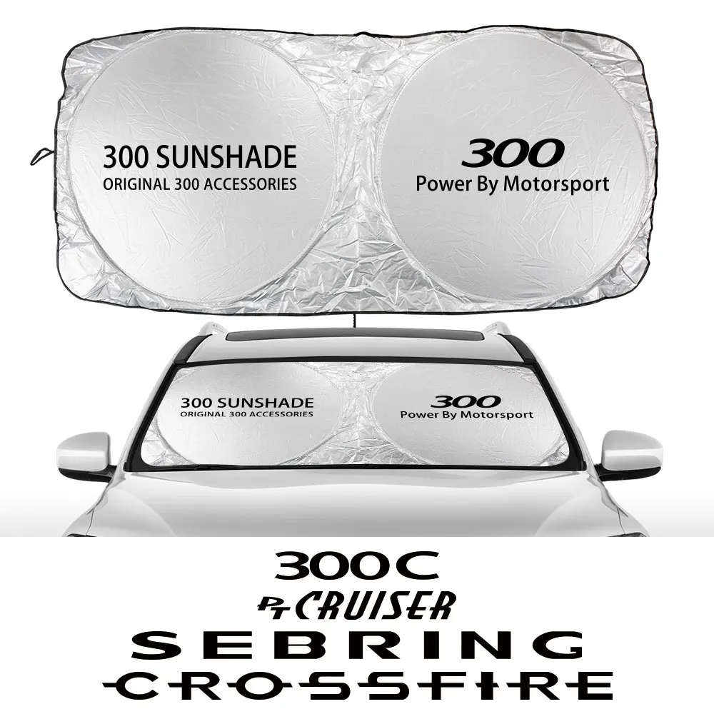 Pára-brisa do carro sun sombra capa para chrysler 300 300c pt cruiser voyager sebring pacifica 2004 crossfire 200 aspen acessórios