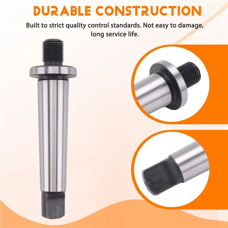 ABVT-2Mt Shank To 1/2 Inch -20 Threaded Drill Chuck Arbor Hardened Morse Taper Mt2 Adapter