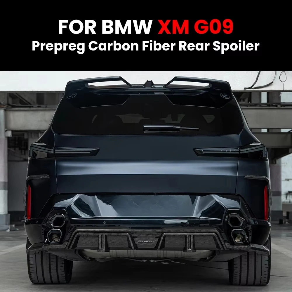 Rear Trunk Spoiler Wing Fit for XM G09 2022+ SQ Style Autoclave Prepreg Dry Carbon Fiber Metal Mold Forged Bulk Custom Order