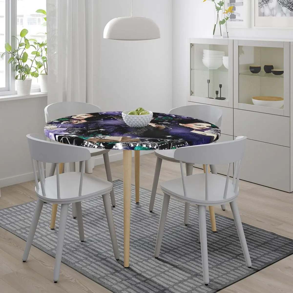 Regina Mills Once Upon A Time Waterproof Round Tablecloth Oilproof Table Cloth for Kitchen Events Dining Table Cover