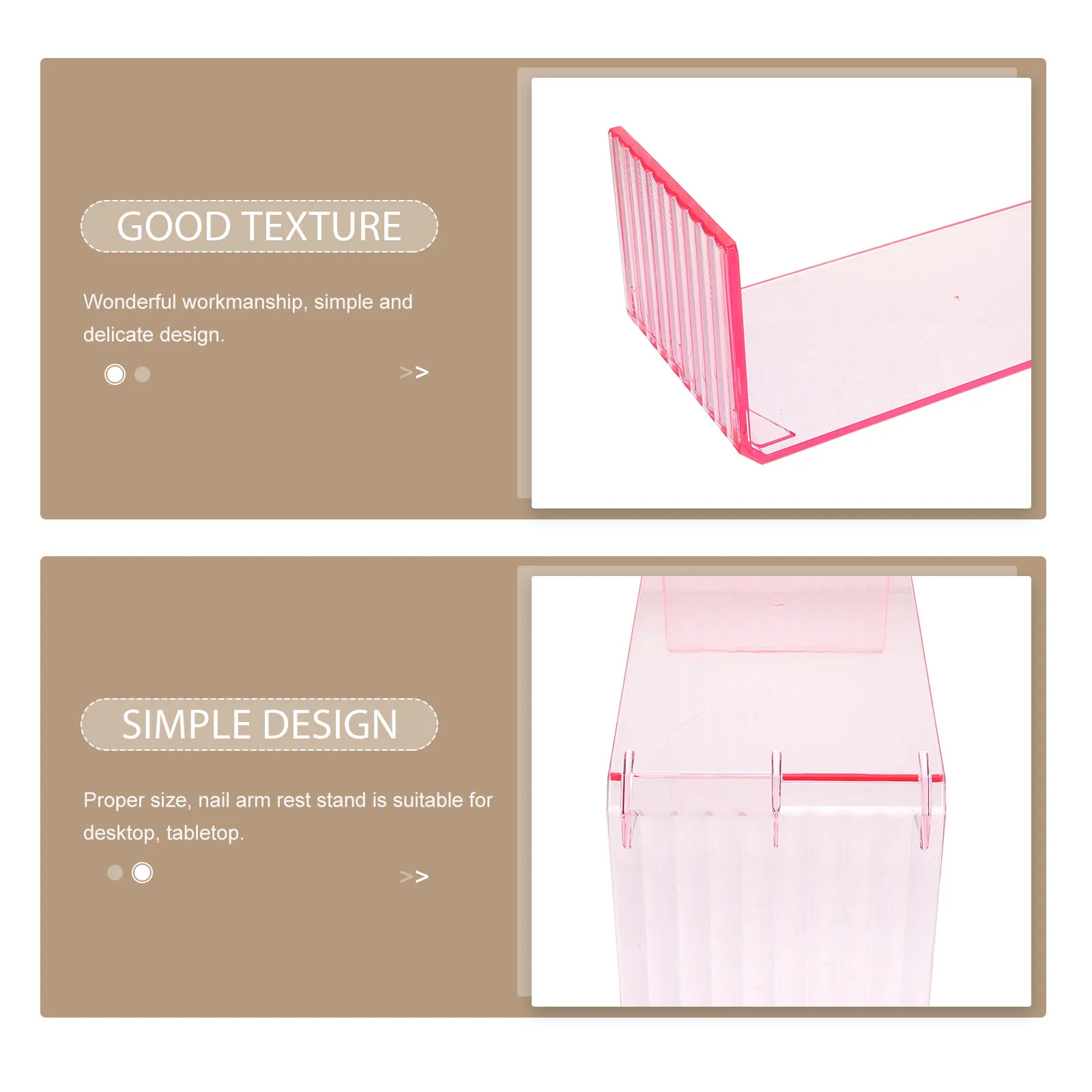 

Acrylic Nail Arm Rest Stand Durable Stable Manicure Hand Rest Holder Comfortable for Nail Salon Home Desktop Use