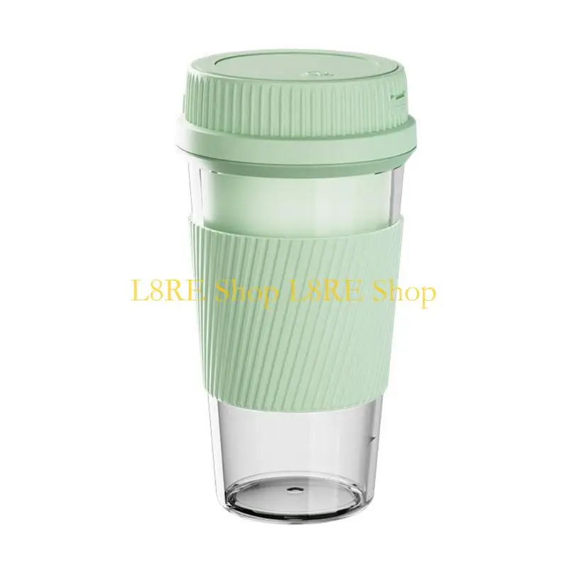 L8RE Travel Friendly Rechargeable Cordless Juicer Cup Portable 300ml Capacity Juice Maker High Efficiency Motor