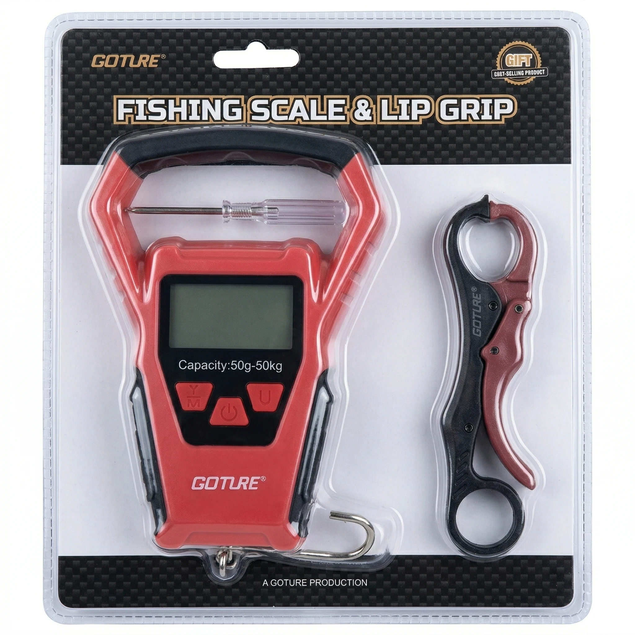 Goture Balança Digital Pesca 50kg LCD Portátil