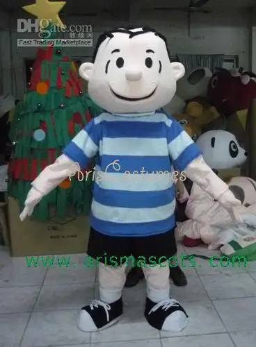 New Adult Hot Sale Foam Cute Boy Man Fancy Cartoon Mascot Costume Plush Christmas Fancy Dress Halloween Mascot Costume