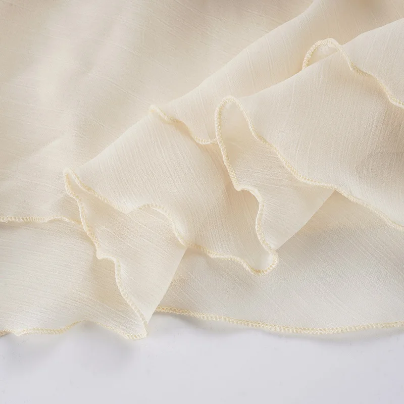 2026 Summer INS Cream Style Women Chiffon Cake Skirt Multi Layer Ruffled Low Waist Mini Skirt