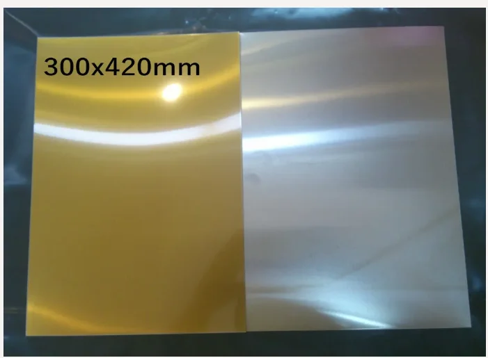 Polymer plate water washable with metal base 1pc for hot foil stamping 300x420mm size Made in Japan 