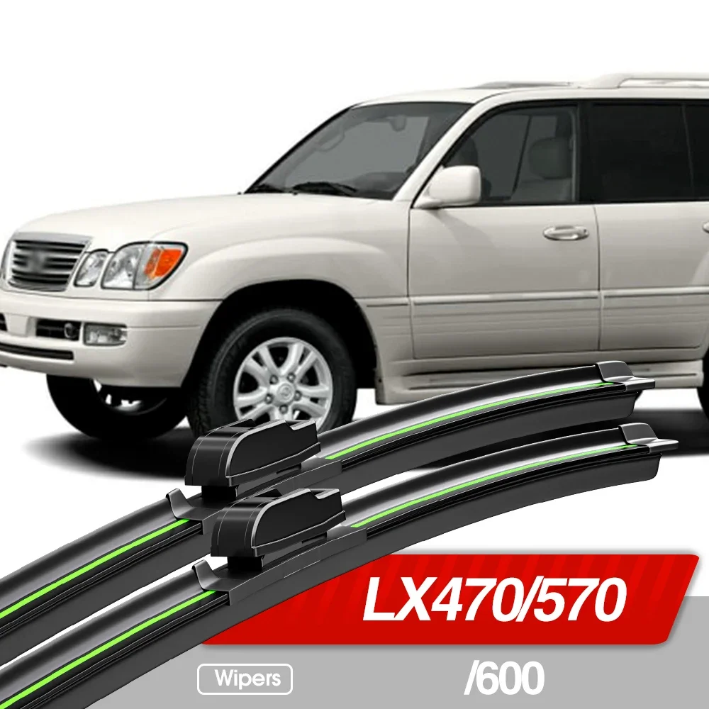 For Lexus LX470 LX570 LX600 1998-2022 Front Windshield Wiper Blades 2pcs Windscreen Window Accessories 2000 2008 2007 2016 2019