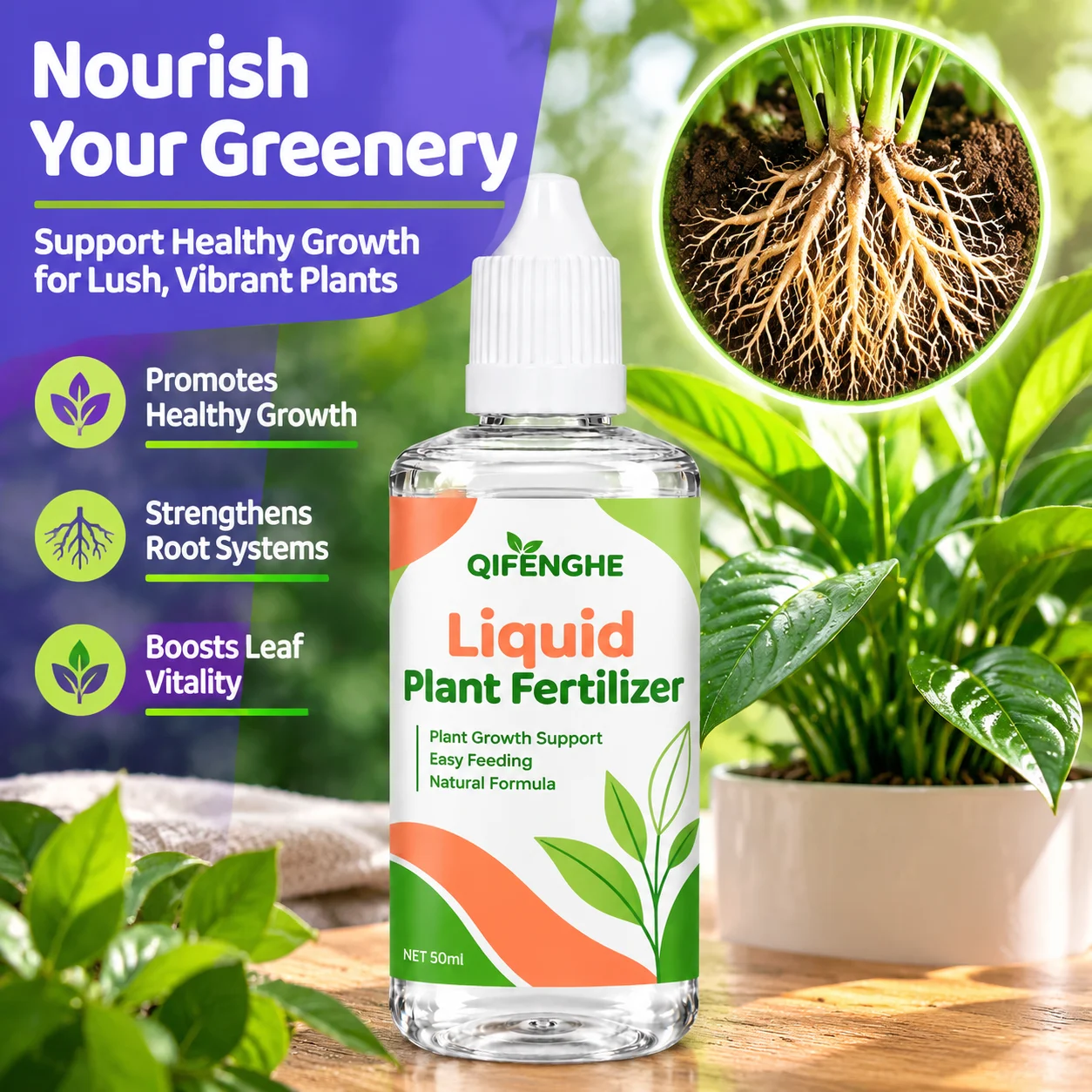 Houseplant Plant Food Solution, Quick Rooting Stimulator, Fast Rooting Agent, Root Enhancer for Garden Supplies