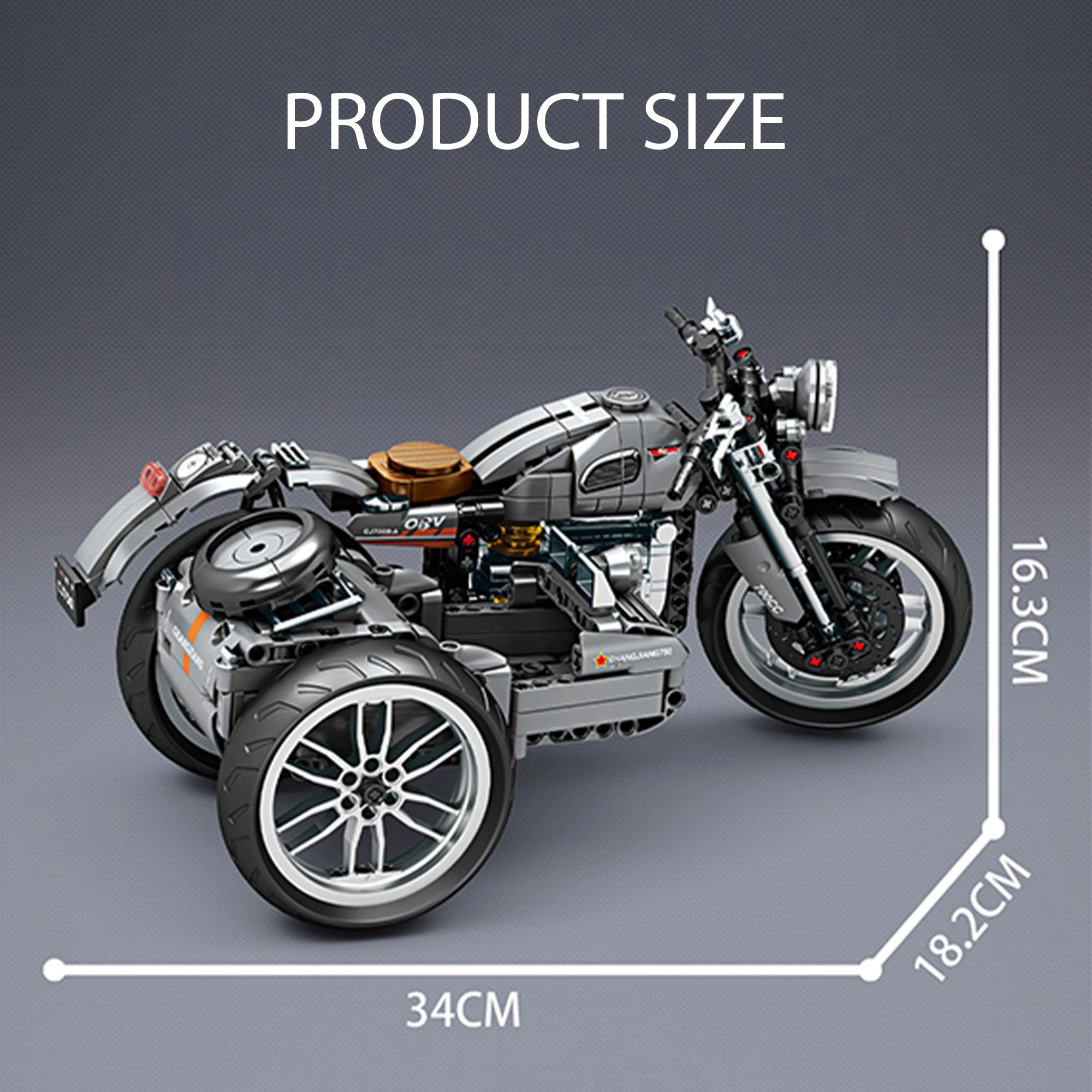 808 قطعة مدينة موتو المتسابق دراجة نارية اللبنات MOC السرعة التقنية الرياضة بطل دراجة نارية الطوب لعب للأطفال الكبار الهدايا #4