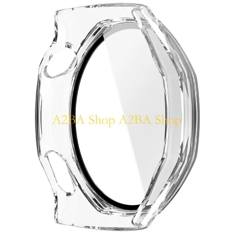A2BA Smartwatch Cover Shell Case with Tempered Glass Film for Watch GT6 Screen Protector Film Cover Scratchproof