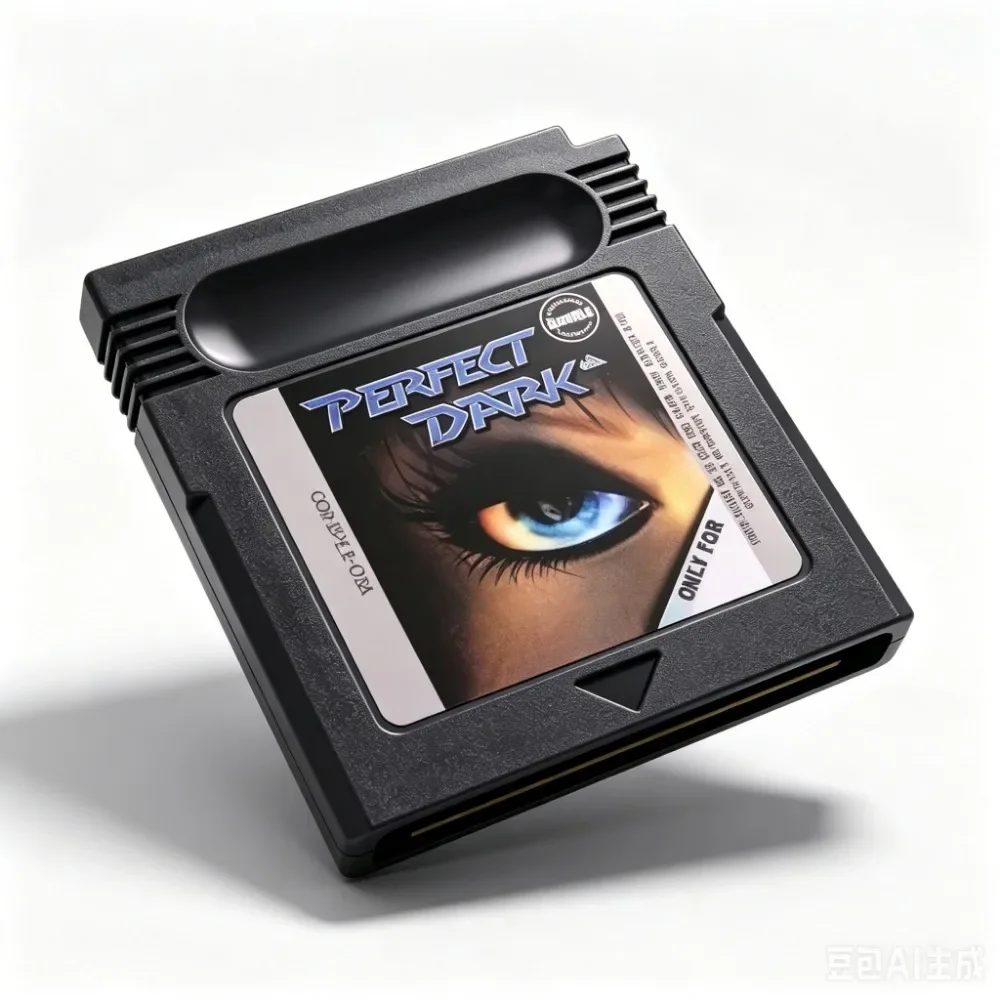 Retro Perfect Dark Game Card for GBC Console, Multiple Color Shell Options, Classic 16-bit Game Cartridge for Game Boy Color