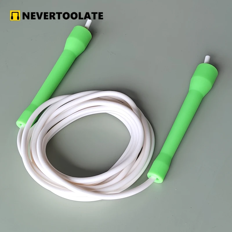 10.5ft 3.2 meters rope length between handles cc 5.3mm pvc cord with core thread 105 GRAM jump skip rope fitness 80A hardness