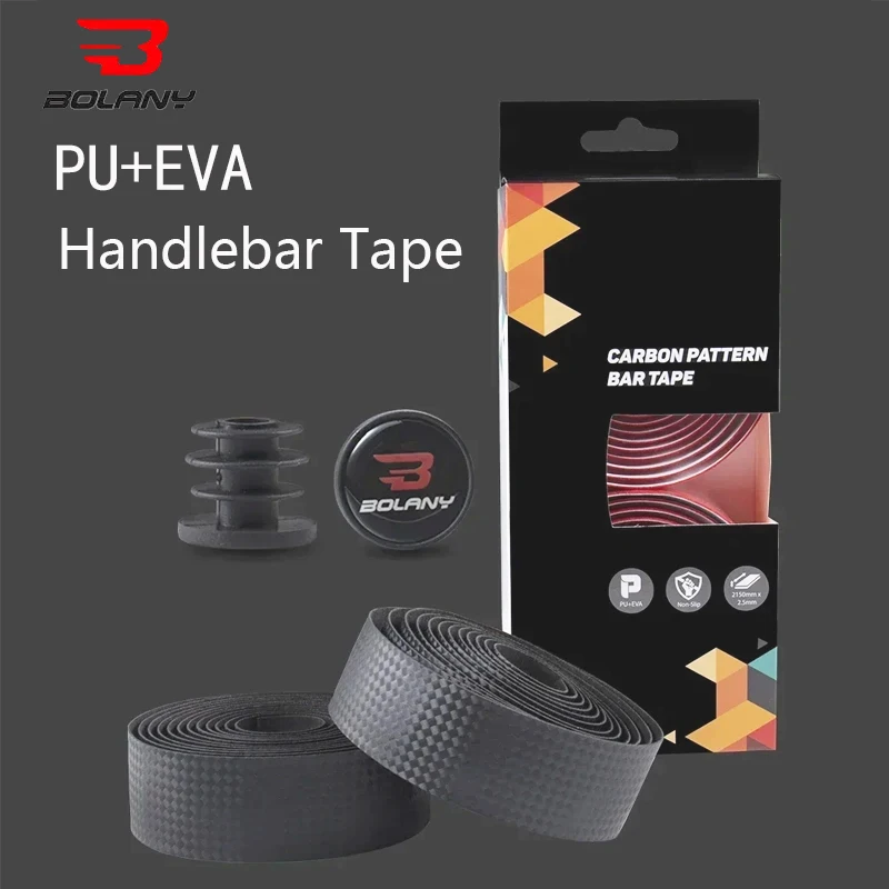 

Лента на руль велосипедного шоссейного велосипеда BOLANY: комплект из 2 предметов, ПУ + EVA, мягкая, противоскользящая и противоударная