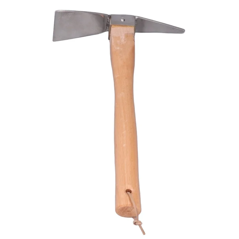 Pick Axe Simple Practical Fine Workmanship Stainless Steel Wood Material Digging Tools