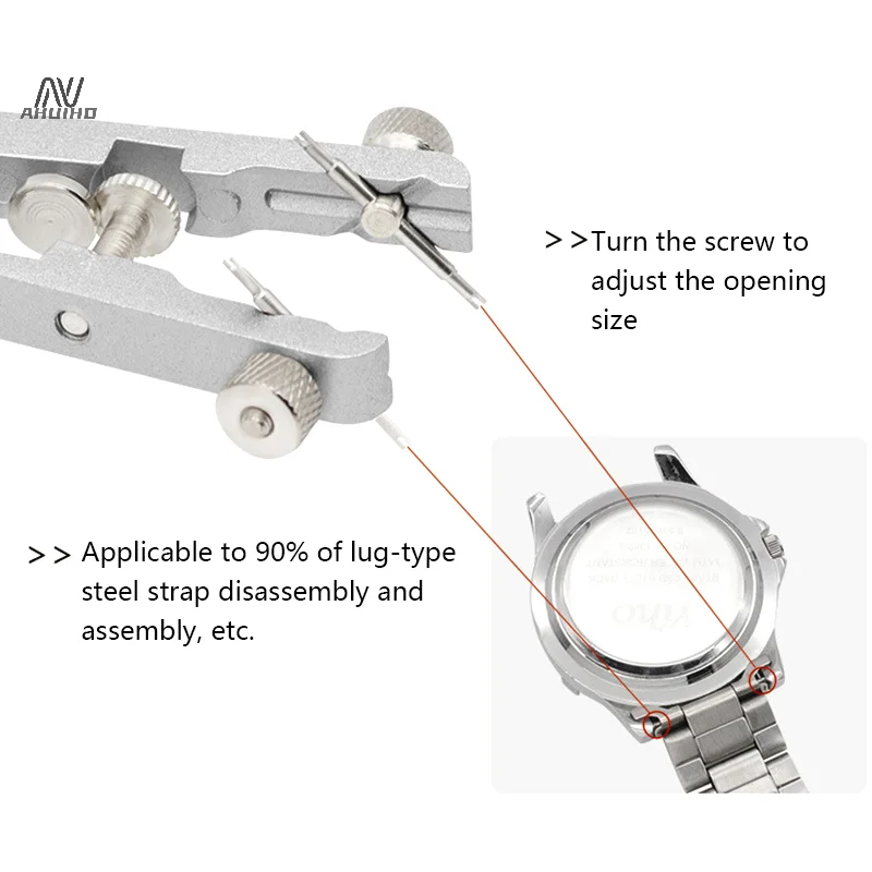 Horloge Veerbalk Tang Gereedschapsset Veerbalk Pincet Tool Voor Horloge Polsbanden Riem Verwijdering Reparatie Set Horloge Reparatie Tool