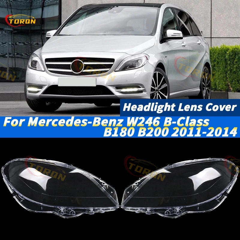 

Car Headlight Cover cap For Mercedes-Benz W246 B-Class B180 B200 2011 2012 2013 2014 Headlamp Shade car accessories