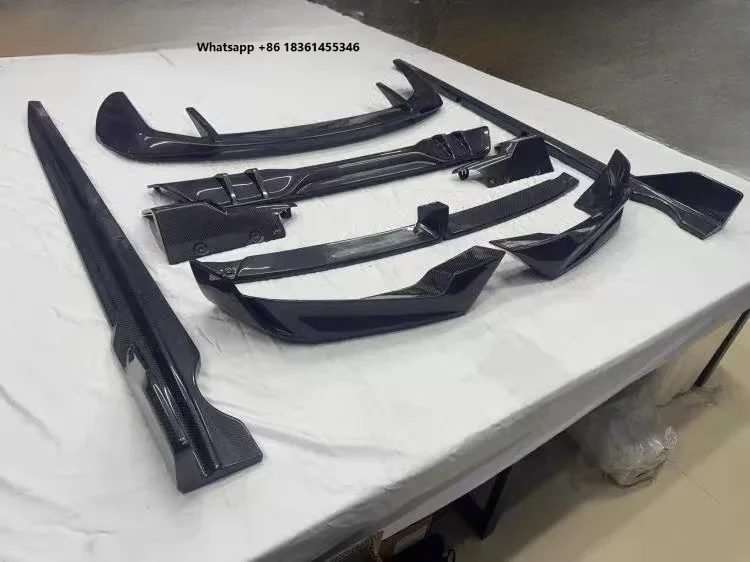 For X5 G05 Carbon Fiber Front Lip Skirt Rear Diffuser Spoiler Mp Style Carbon Fiber Body Kit