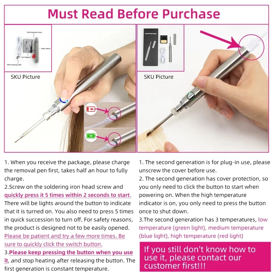 

Tape Hair Glue Remover With Pro Tape Extensions Press Plier No Battery USB Plug In Working Tape In Hair Remover Tools