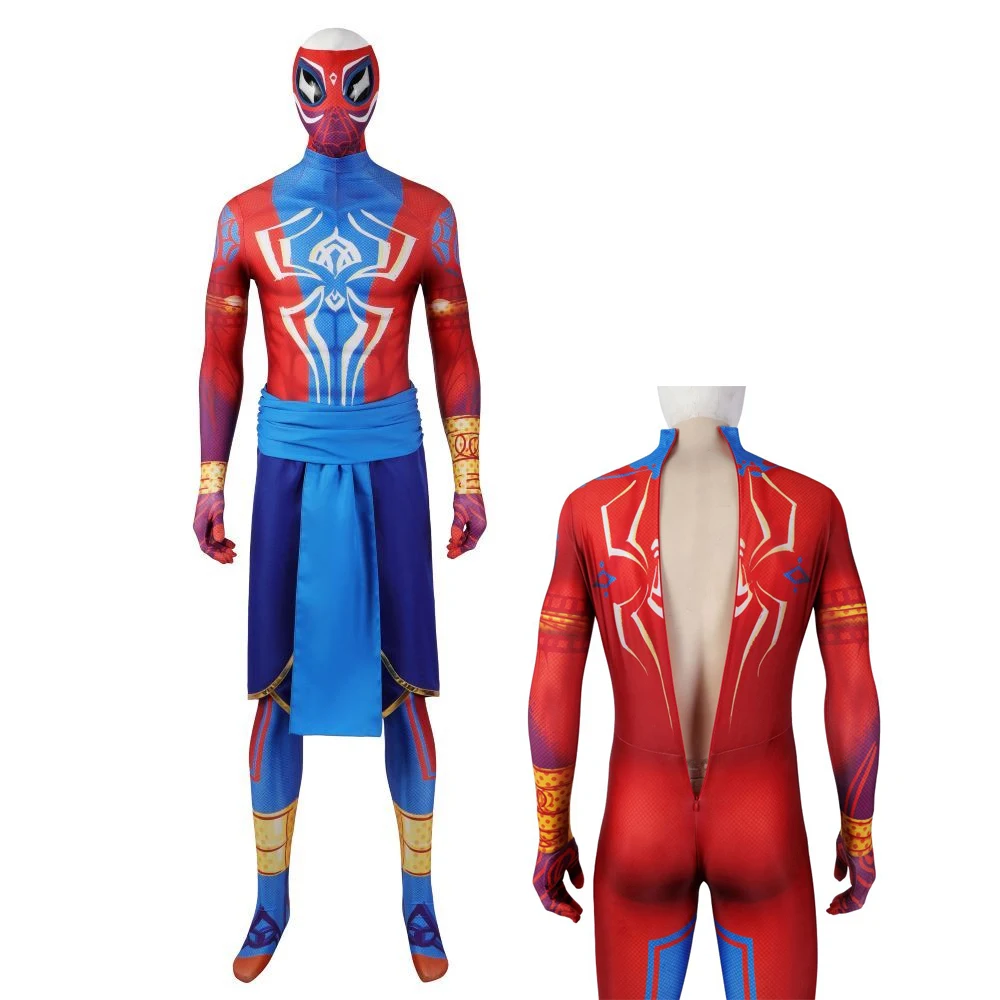 Masquerade Spider Cosplay Adult Male Indian Role Playing Jumpsuit 3D Printed Halloween Carnival Costume