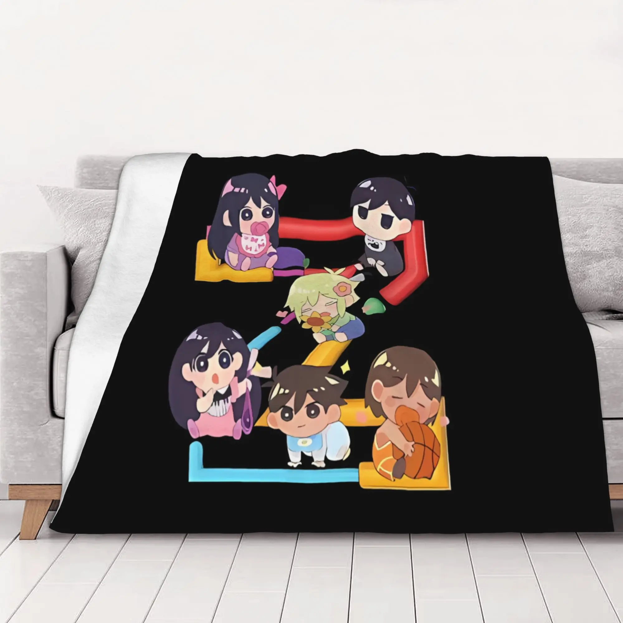 1PC home Cute Room Decor Classic Blanket Throw Blanket Omori Novelty Warm Blanket All Season
