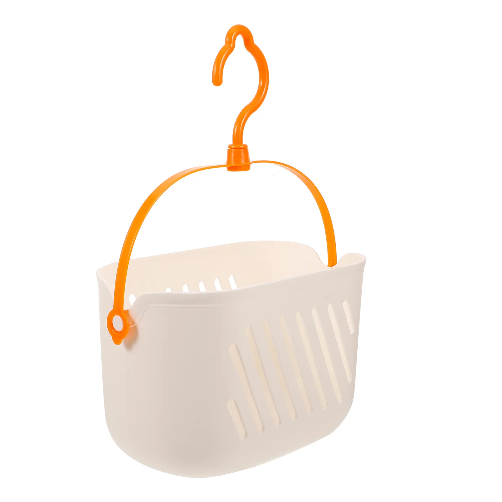 

1pcs Kitchen Hanging Basket Plastic Storage Organizer with Hook Hollow Drainage Design Waterproof Rustproof Bathrooms