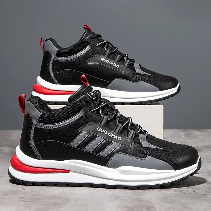 

Comfort Durable Outdoor Running Shoes Tennis Shoes New Men Casual Board Shoes Breath Fashion Mesh Lacing and Anti Slip Sneakers