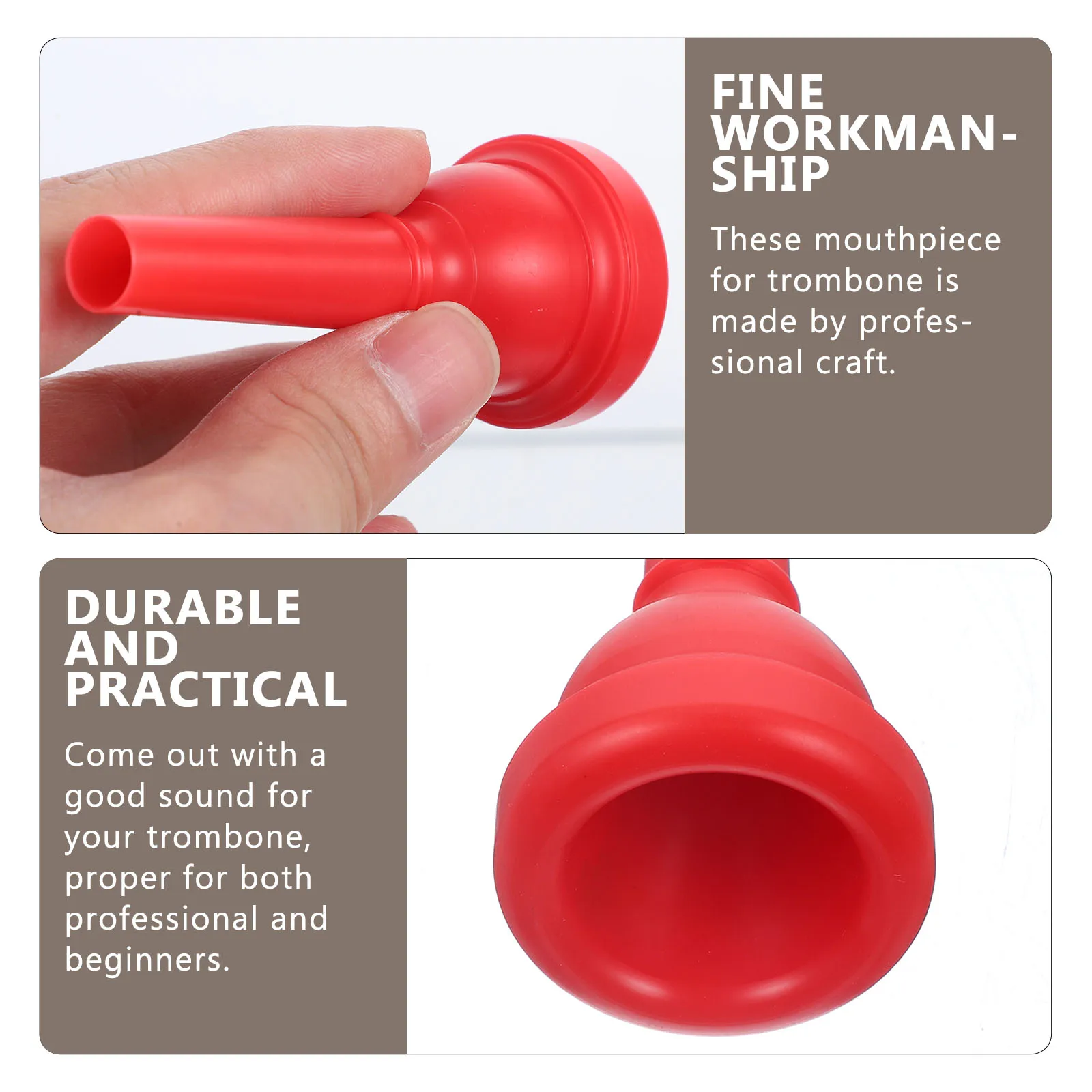 

Trombone Mouthpiece Plastic Replacement For Alto Trombone Beginner Instrument Accessory Lightweight Durable Musical Tool