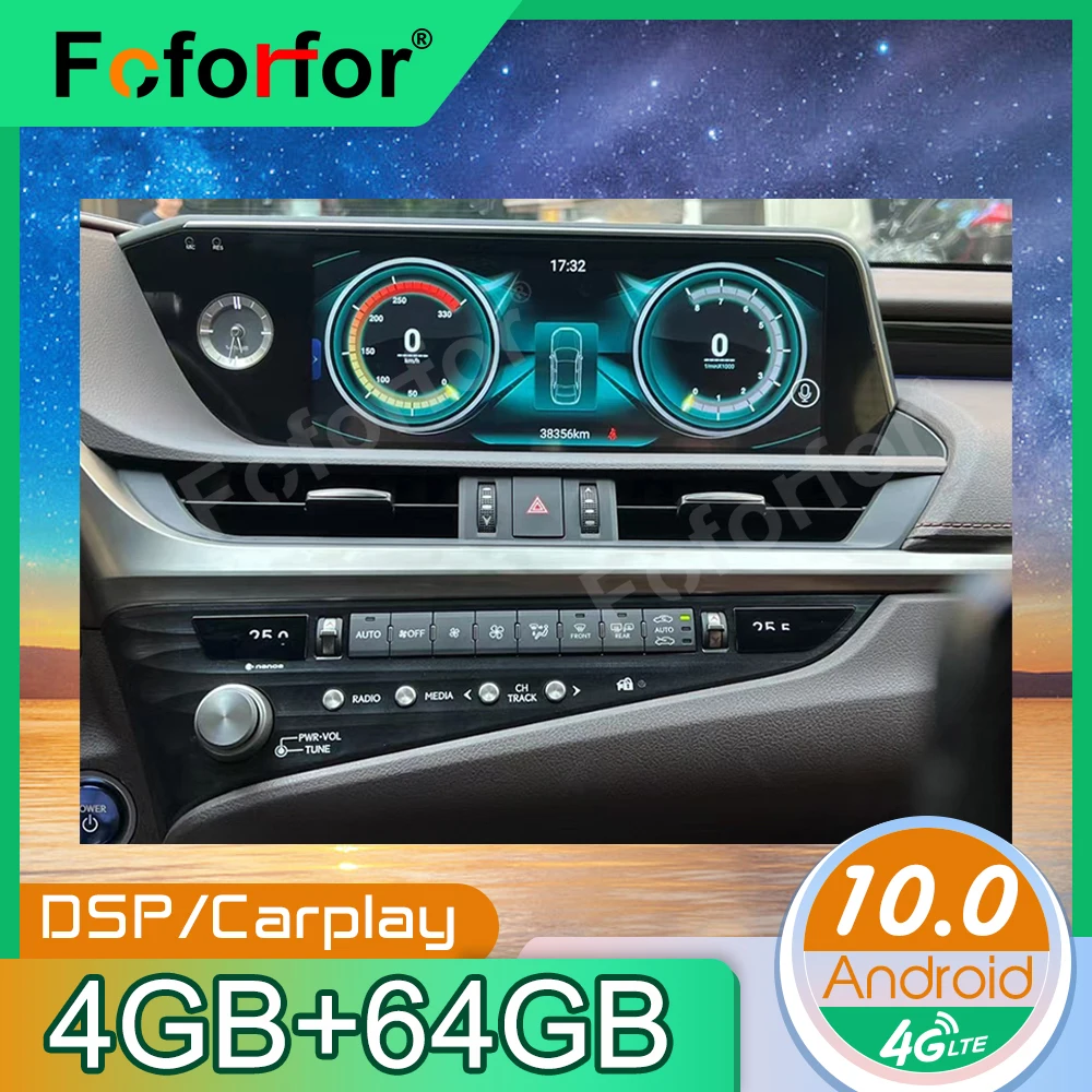 

Android 13 Automotive For Lexus ES ES200 ES300h ES260 XV70 2020 2021 2022 MultimediaCarplay Radio Coche With Bluetooth GPS Navi