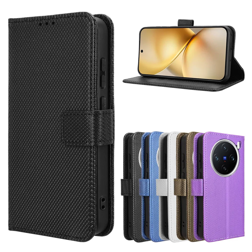 Flip Case For Vivo X200 Case diamond Wallet Leather for Vivo X200 Pro Mini x200pro International edition Cover