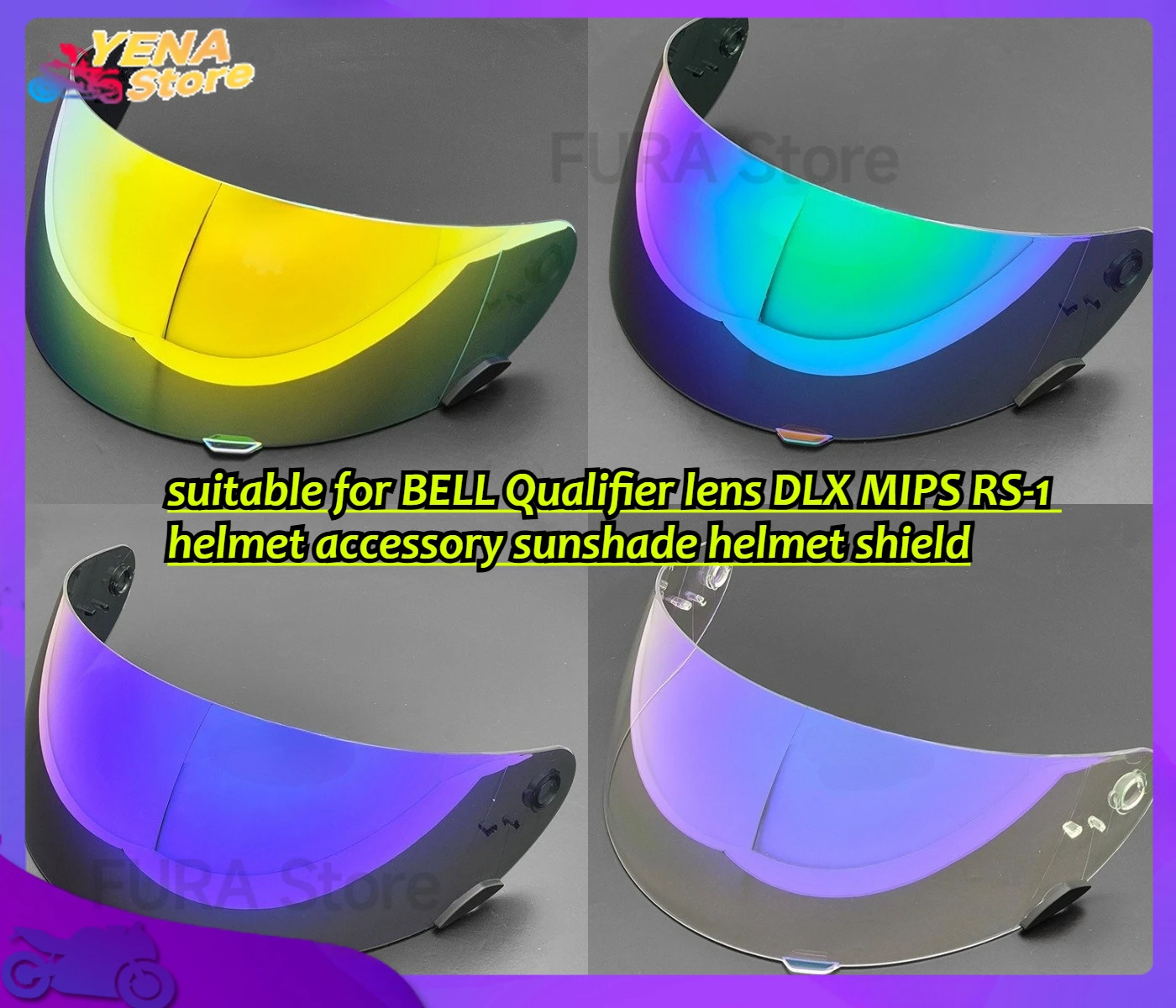 

The new motorcycle helmet lens is suitable for BELL Qualifier lens DLX MIPS RS-1 helmet accessory sunshade helmet shield