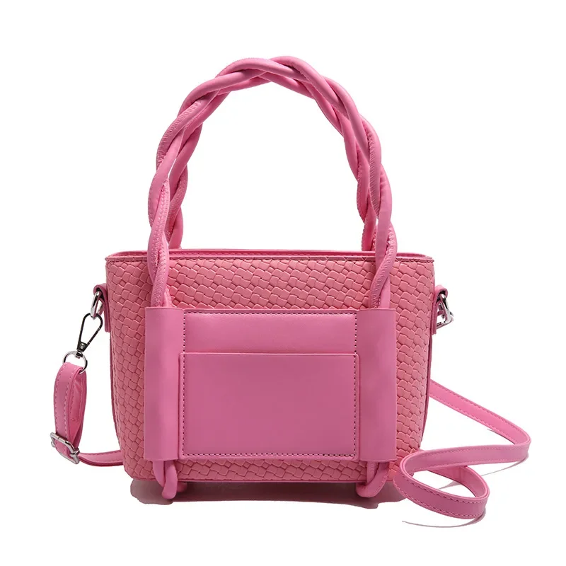 2025 Woven Vegan Leather Tote Women 3-in-1 Convertible Shoulder/Crossbody/Handheld Luxury Day-to-Night Essentials Bestseller