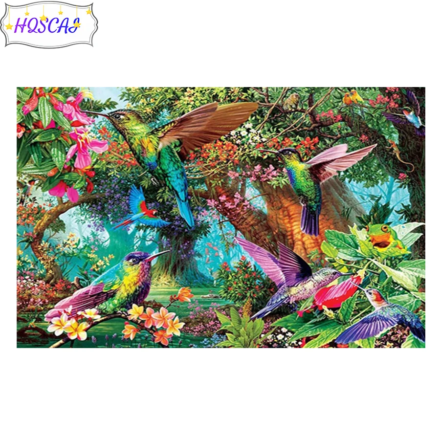 

5d diy diamond embroidery Flower tree birds animal Modern decor mosaic diamond painting full square/round Art Landscape Painting