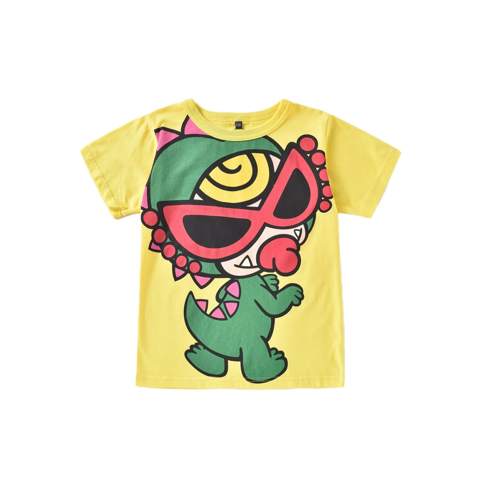 

Новинка 2023 года, летняя детская хлопковая модная хлопковая футболка с милым принтом японского мультфильма и круглым вырезом, универсальная летняя детская крутая футболка