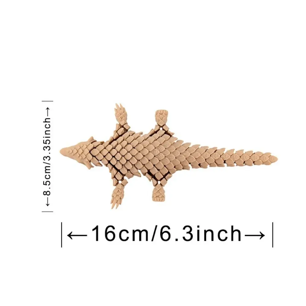 Giunti mobili Stampato in 3D Pangolin Artigianato realistico Pangolin Ornamento Figurina di cartone animato Stampato in 3D Pangolin Giocattolo per bambini